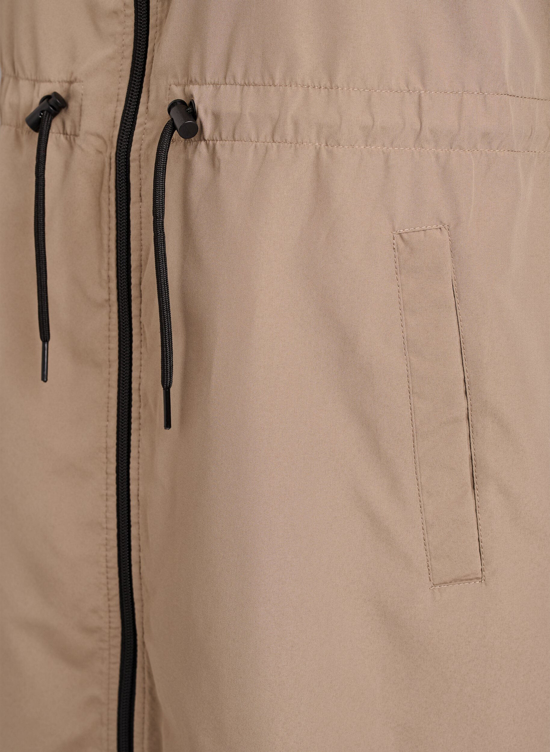 Zizzi FLASH - Leichter Parka mit Kapuze, Braun, Packshot image number 3