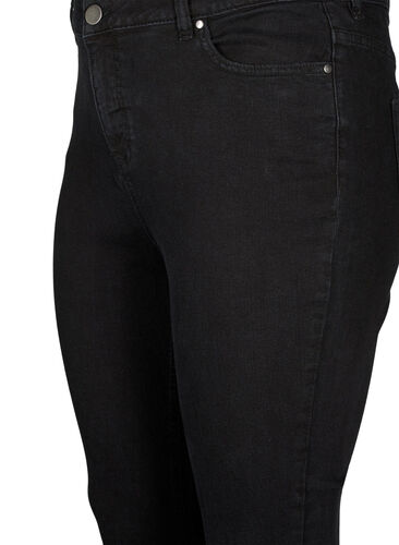Hohe Taille Amy Jeans mit super schlankem Schnitt, Black, Packshot image number 2