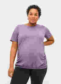 Schwagnerschafts-Trainings-T-Shirt, Purple Sage, Model