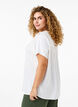  Viskosebluse mit Spitzenbesatz, Bright White, Model image number 1