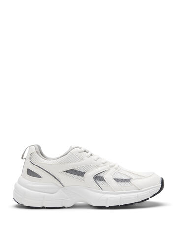 Wide Fit Sneakers, White, Packshot image number 0