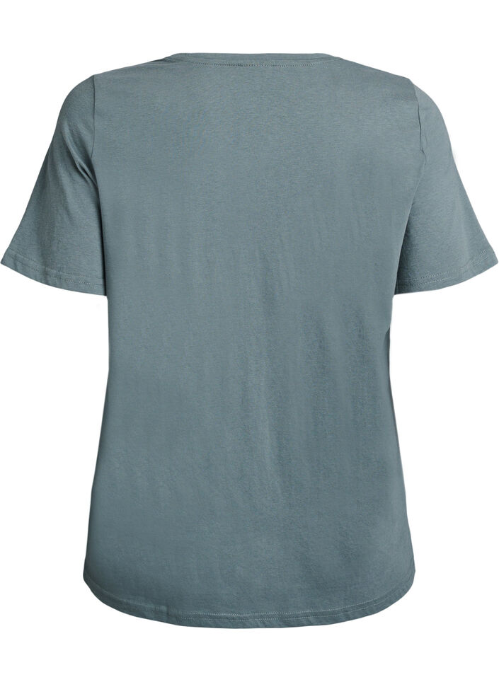 T-Shirt mit Print, Gr&uuml;n, Packshot image number 1