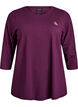 Trainingsshirt mit 3/4-&Auml;rmeln, Lila, Packshot image number 0
