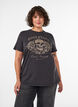 Grafik-T-Shirt aus Bio-Baumwolle, Beige, Model image number 0