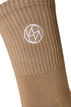 3er-Pack Sportsocken mit Logo, Braun, Packshot image number 2
