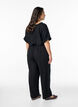 Lockere Hose aus Leinen und Viskose, Schwarz, Model image number 1