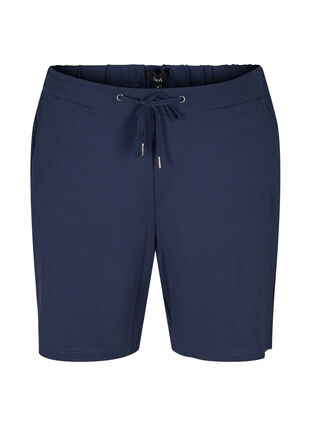 Einfarbige Shorts mit Taschen, Navy Blazer, Packshot image number 0