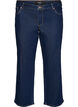 Kurze Jeans mit gerader Passform und normaler Taillenh&ouml;he, Blau, Packshot image number 0