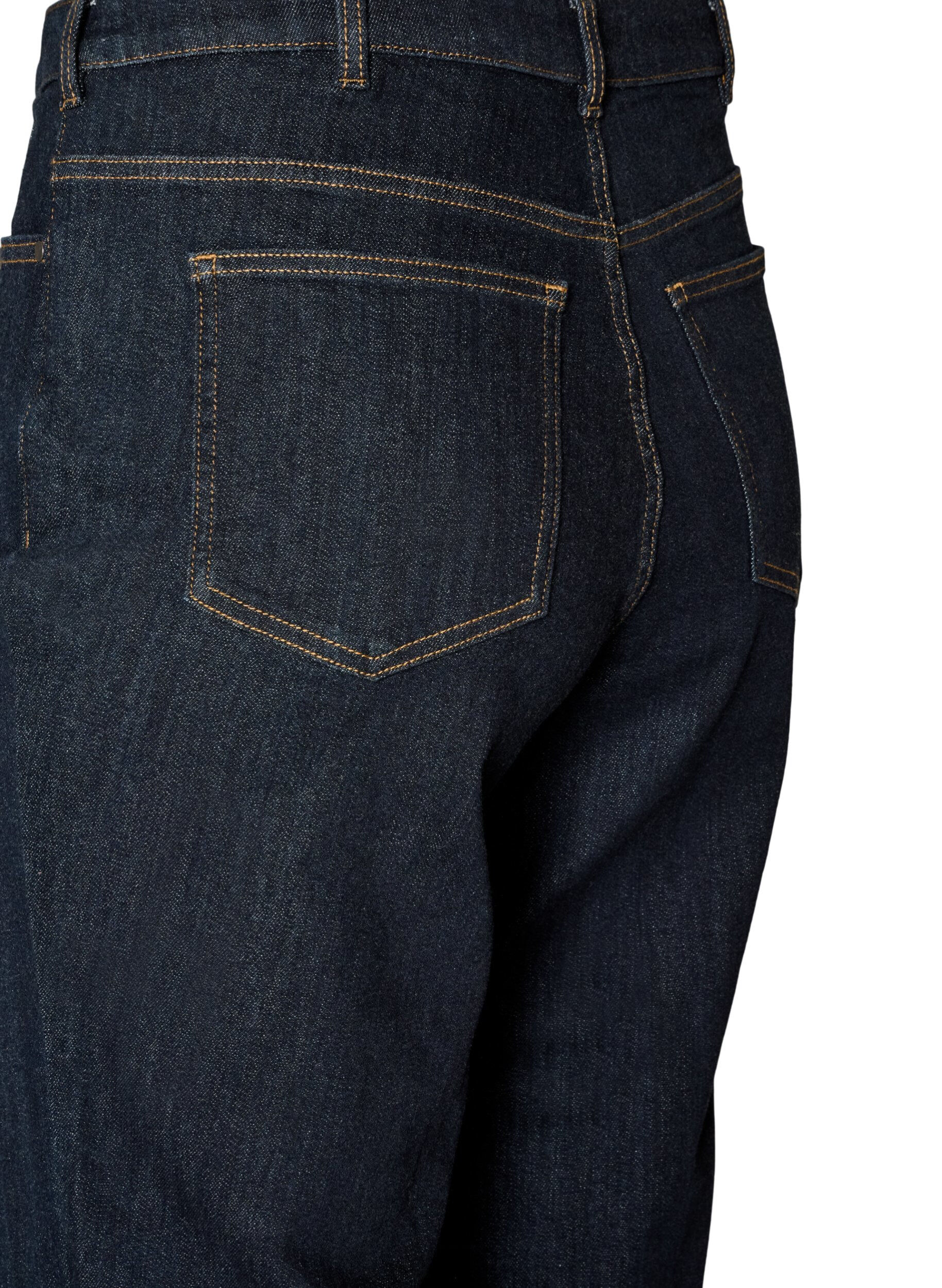 ZizziStraight Fit Jeans Kiana mit hoher Taille, Blau, Packshot image number 3