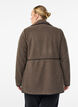 Weiche Teddyjacke mit Kontrastdetails, Braun, Model image number 2