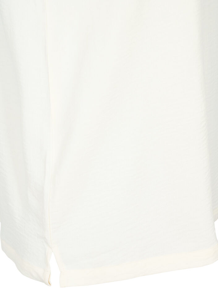 &Auml;rmelloses Oberteil mit Faltendetails, Vanille, Packshot image number 3