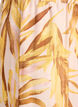 Bluse aus Viskose mit Bl&auml;tterprint und R&uuml;schendetails, Gelb, Packshot image number 3
