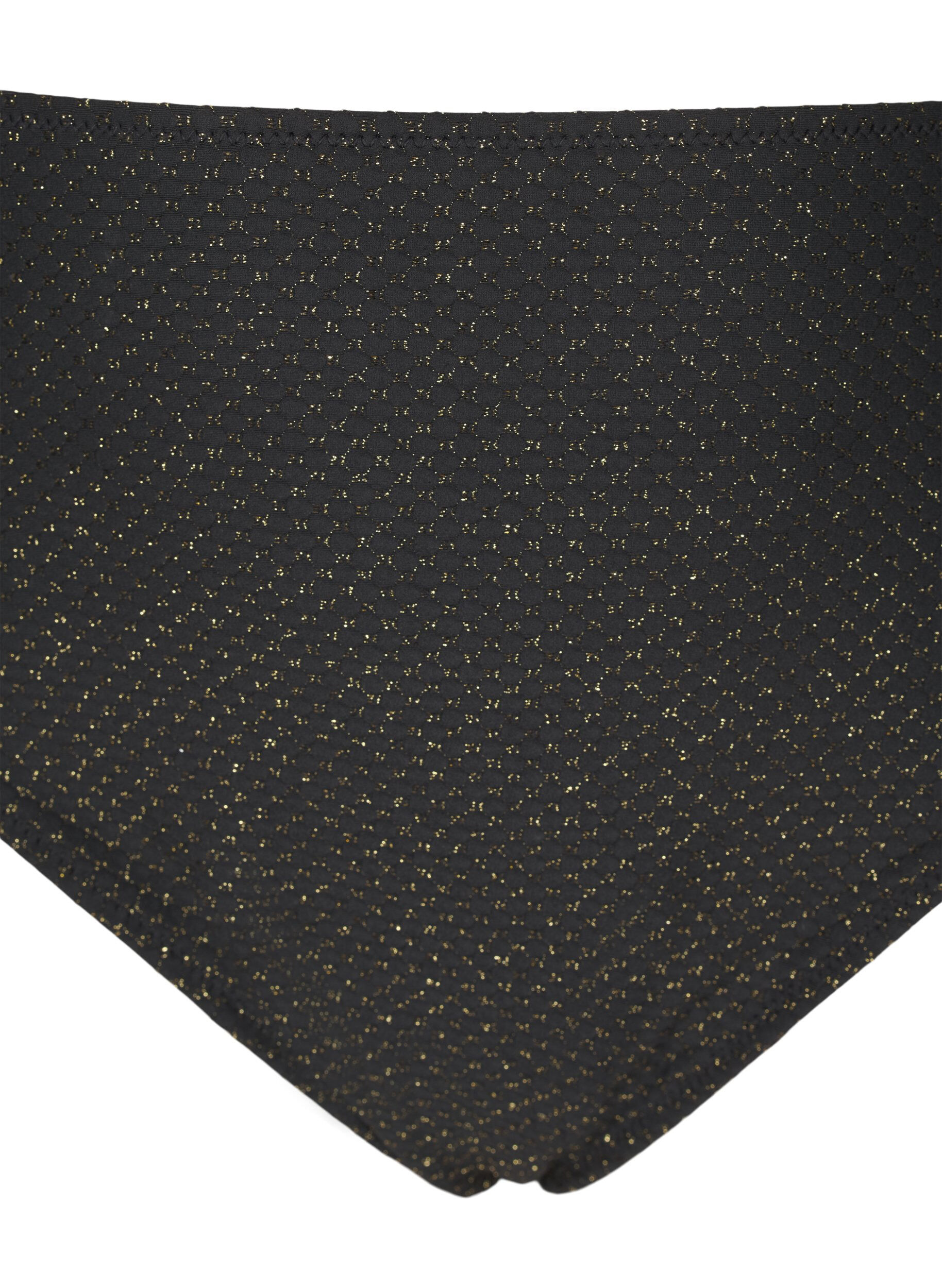 Zizzi Bikinihose mit Glitzer und Tai-Schnitt, Schwarz, Packshot image number 2