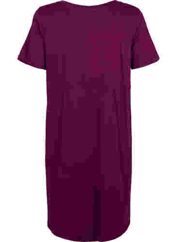 Nachthemd aus Baumwolle mit Print, D. Purple w. Coffee, Packshot image number 1