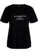 T-Shirt mit Print, Schwarz, Packshot image number 0