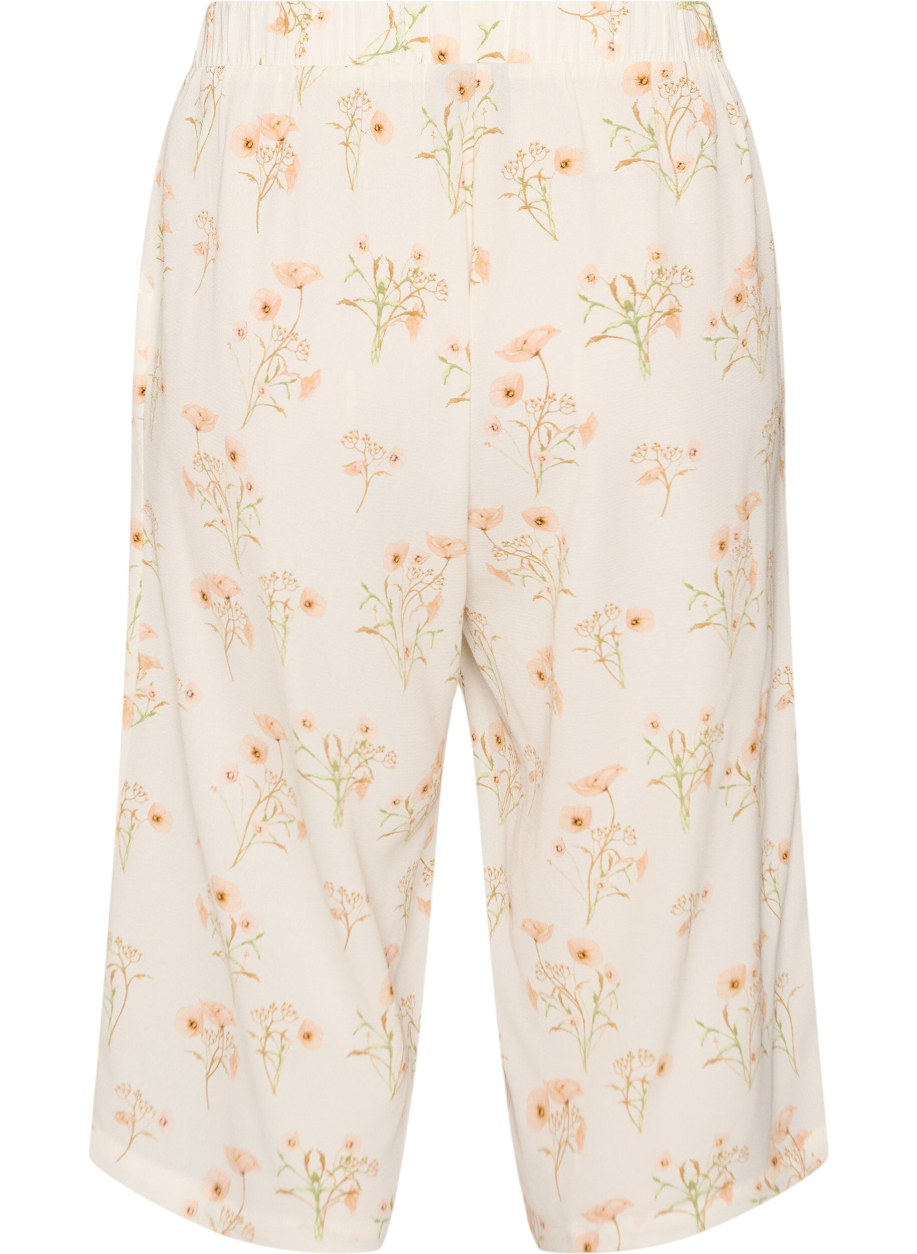 ZizziCulotte-Hose mit Print, Vanille, Packshot image number 1