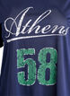 Sportliches T-Shirt aus Mesh mit Frontprint, Blau, Packshot image number 2