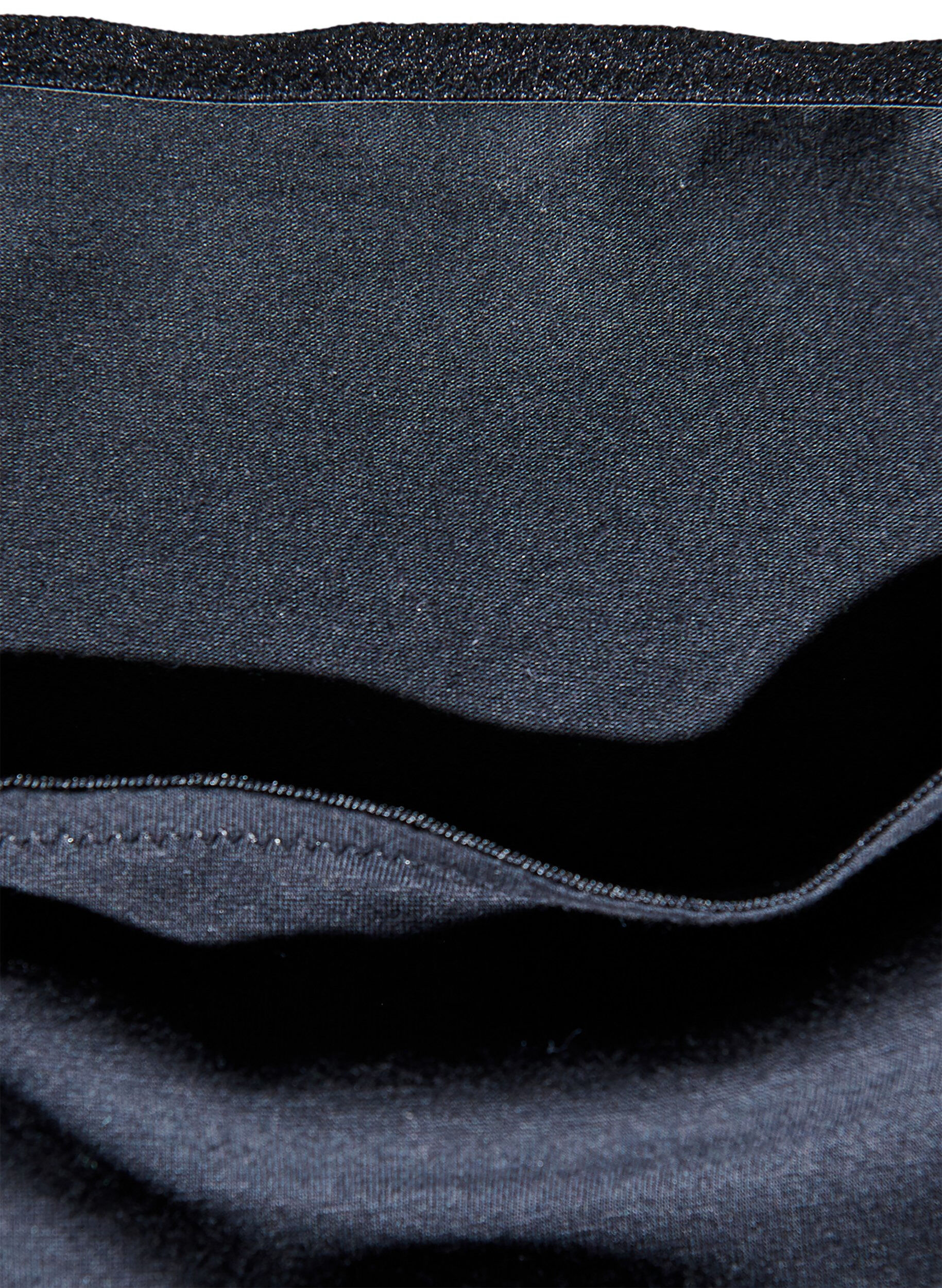 Zizzi Periodenslip aus Baumwolle mit hoher Taille, Schwarz, Packshot image number 3