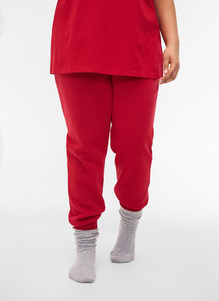 Lockere Sweatpants mit Taschen, Red, Model image number 3