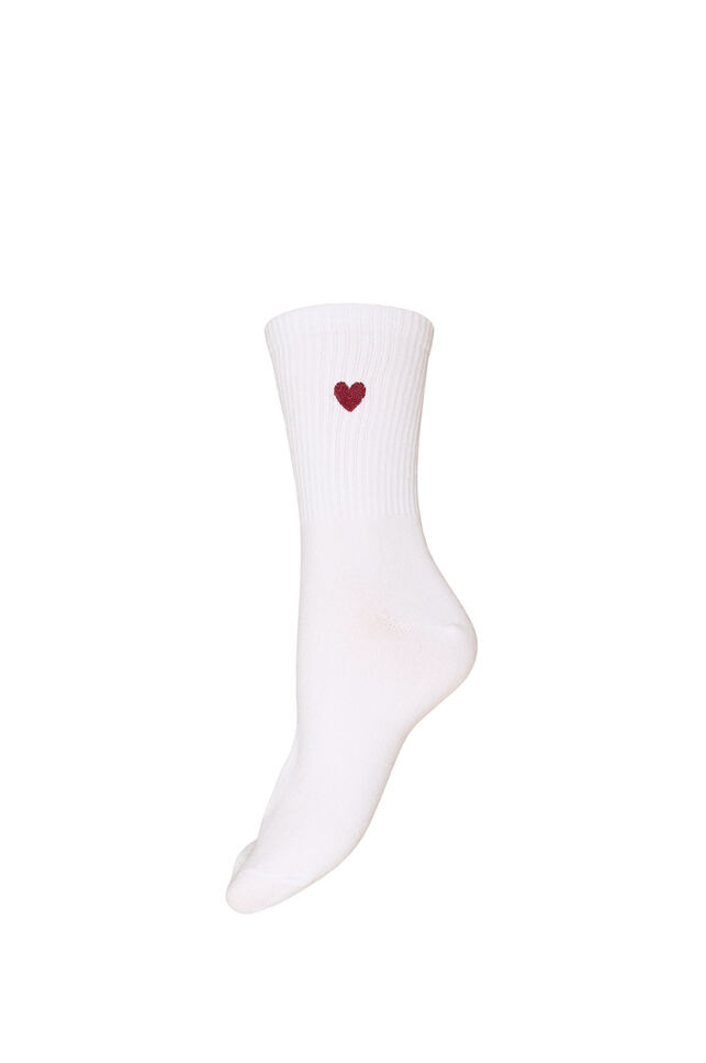 Socken aus Baumwolle mit Muster, Wei&szlig;, Packshot image number 0