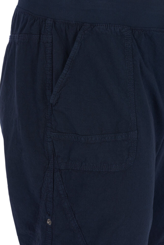 Lockere Shorts aus Baumwolle mit Taschen, Blau, Packshot image number 2
