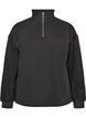 Sweatshirt mit Teddy-&Auml;rmeln und hohem Kragen, Grau, Packshot image number 0