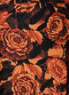 Kurzes Baumwollkleid mit Gummisaum und langen &Auml;rmeln, Schwarz, Packshot image number 2