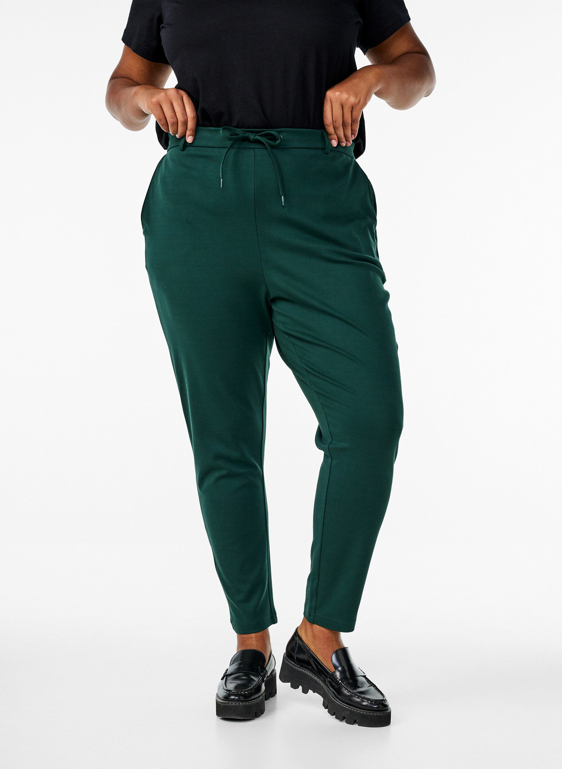 ZizziCropped Maddison-Hose, Gr&uuml;n, Model image number 2