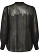 Bluse aus Viskose mit R&uuml;schenkragen, Schwarz, Packshot image number 1