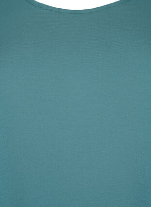 Bluse mit kurzen Ärmeln und Rundhalsausschnitt, Sea Pine, Packshot image number 2
