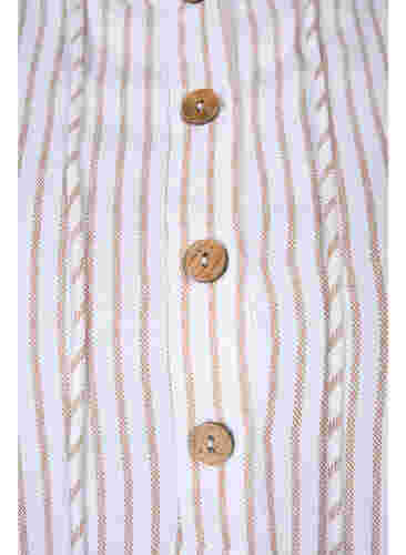 Viskose-Tunika mit Kapuze, Natural/White Stripe, Packshot image number 2