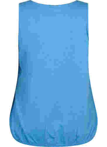 Top aus Baumwolle mit Spitzenbesatz, Ultramarine, Packshot image number 1