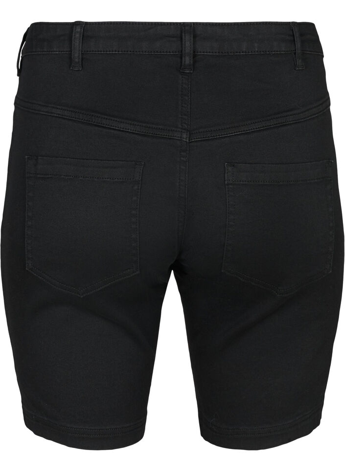 Slim Fit Emily Shorts mit normaler Taille, Schwarz, Packshot image number 1