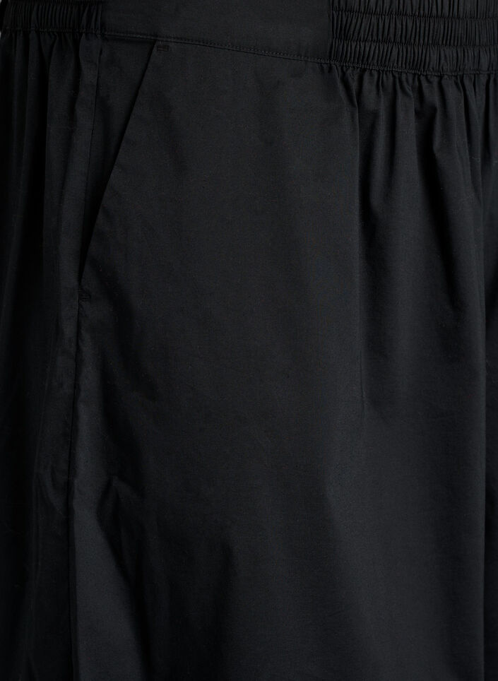 Ballonhose mit Taschen und elastischem Bund, Schwarz, Packshot