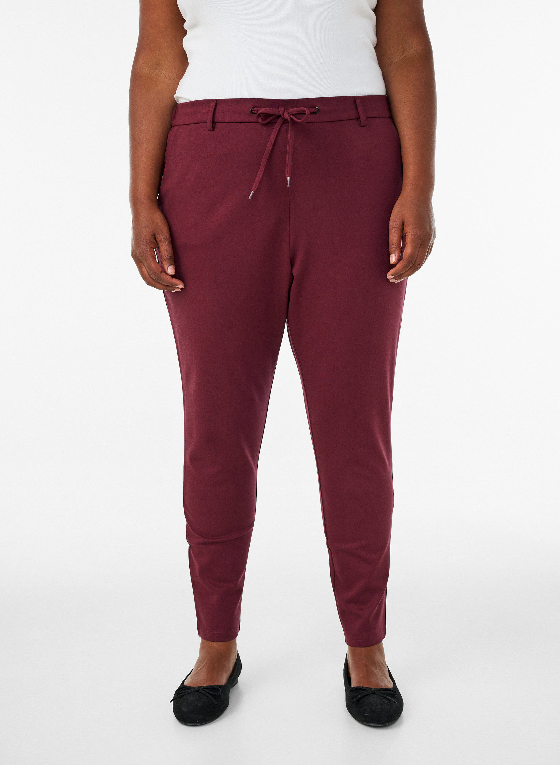 ZizziCropped Maddison Hose, Rot, Model image number 2
