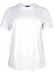Basic-T-Shirt aus Baumwolle mit Rundhalsausschnitt, Bright White, Packshot image number 0