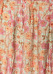 Kurzes Kleid aus Viskose mit Smock und Blumenprint, Orange, Packshot image number 2