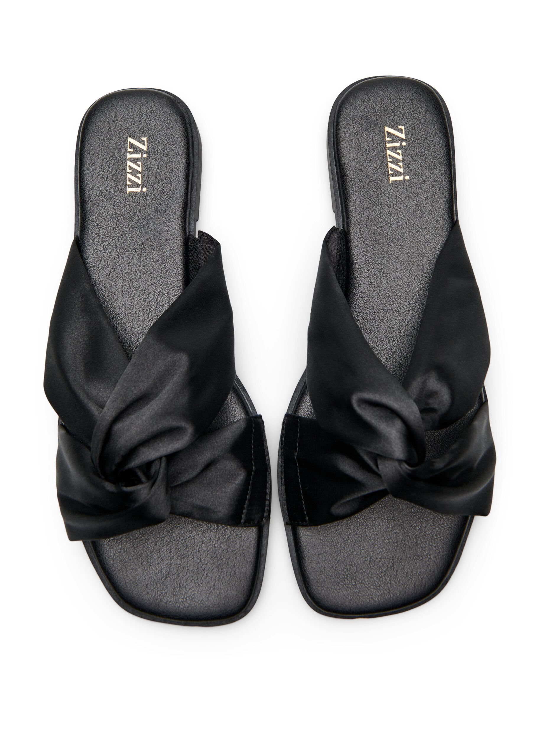 Zizzi Extra-Weite - Slip-in mit &uuml;berkreuzten Satintr&auml;gern, Schwarz, Packshot image number 1