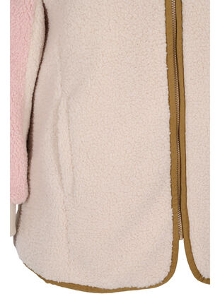 Jacke aus Teddyfleece mit Reißverschluss und Taschen, Rose Comb, Packshot image number 3