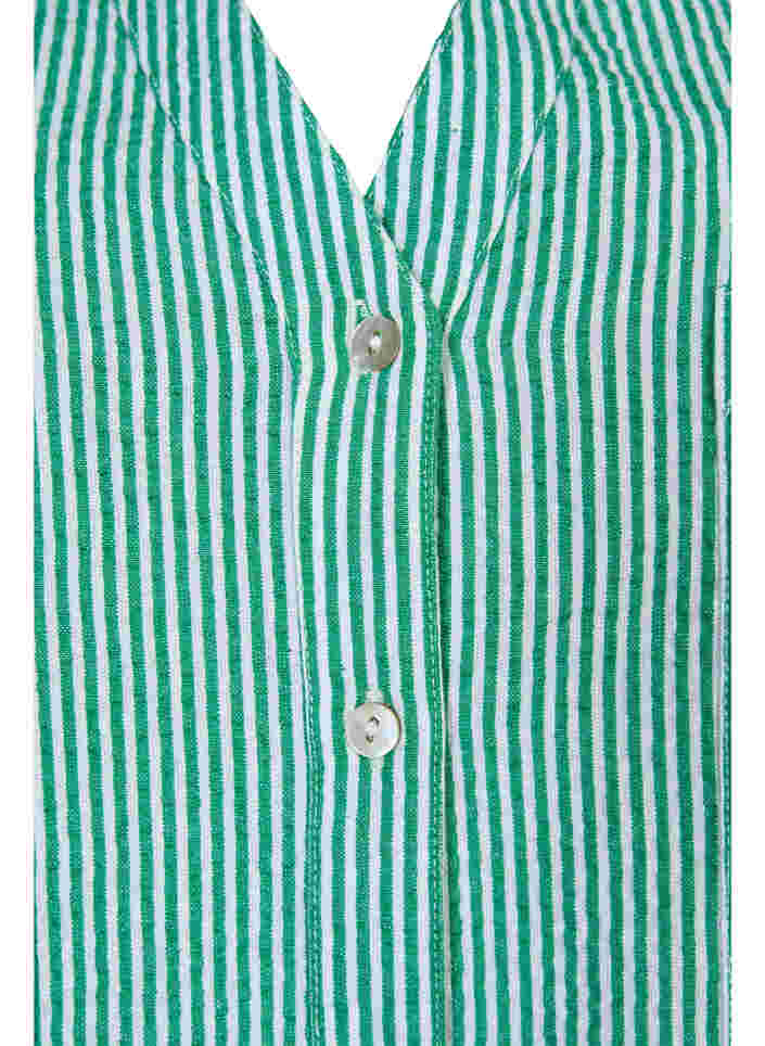 Gestreiftes Baumwollhemd mit 3/4 Ärmeln, Jolly Green Stripe, Packshot image number 2