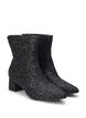 Extra-Weite – Glitzer-Stiefelette, Black, Packshot image number 1