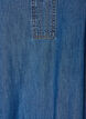 Maxikleid aus Denim mit ger&uuml;schten Stufen, Blau, Packshot image number 2