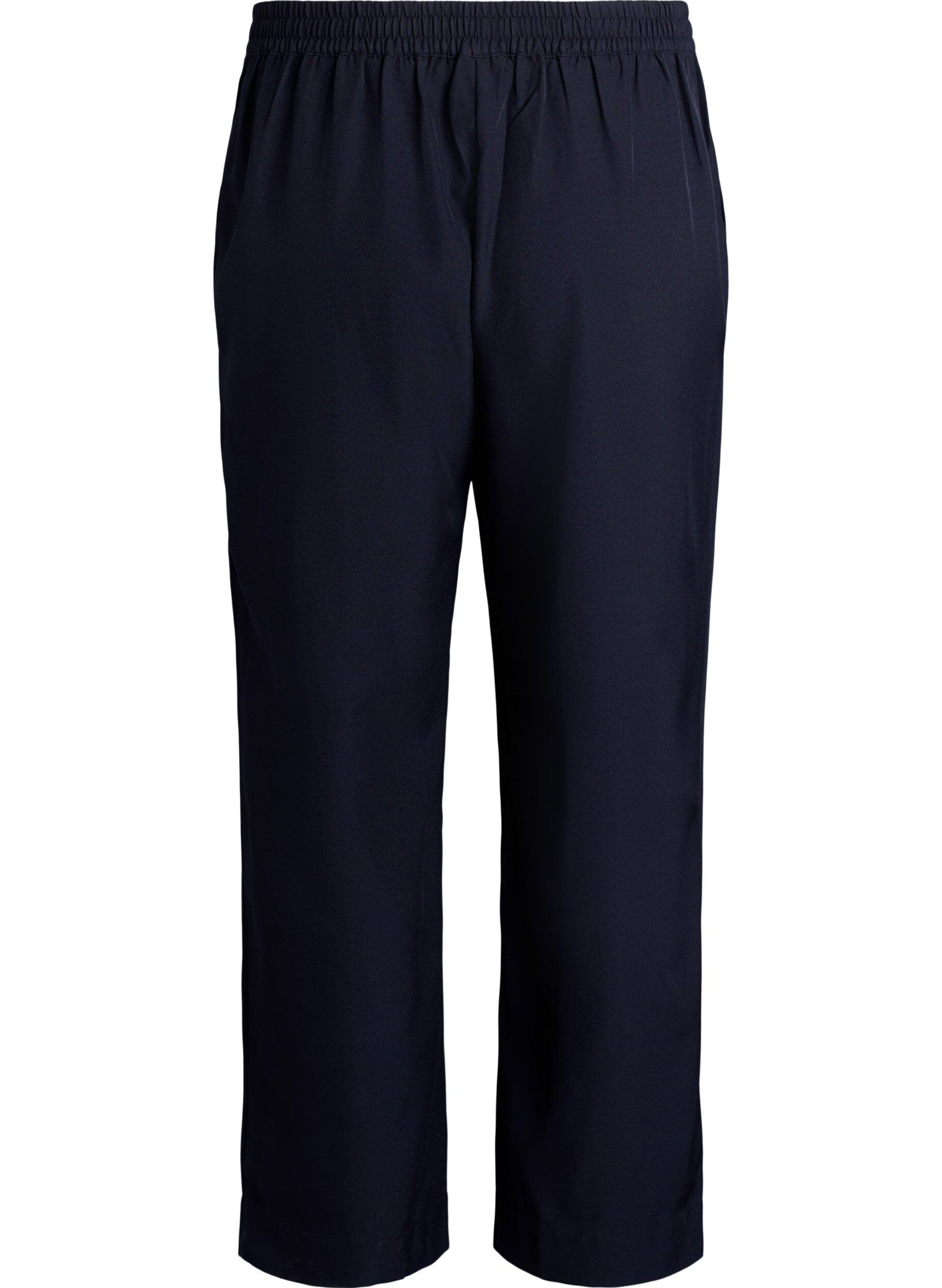 Zizzi FLASH - Lockere Hose mit Taschen, Schwarz, Packshot image number 1