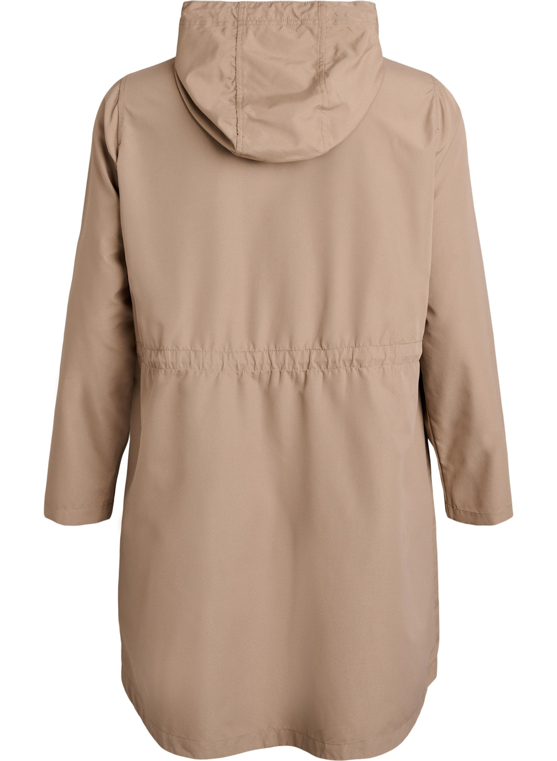 Zizzi FLASH - Leichter Parka mit Kapuze, Braun, Packshot image number 1