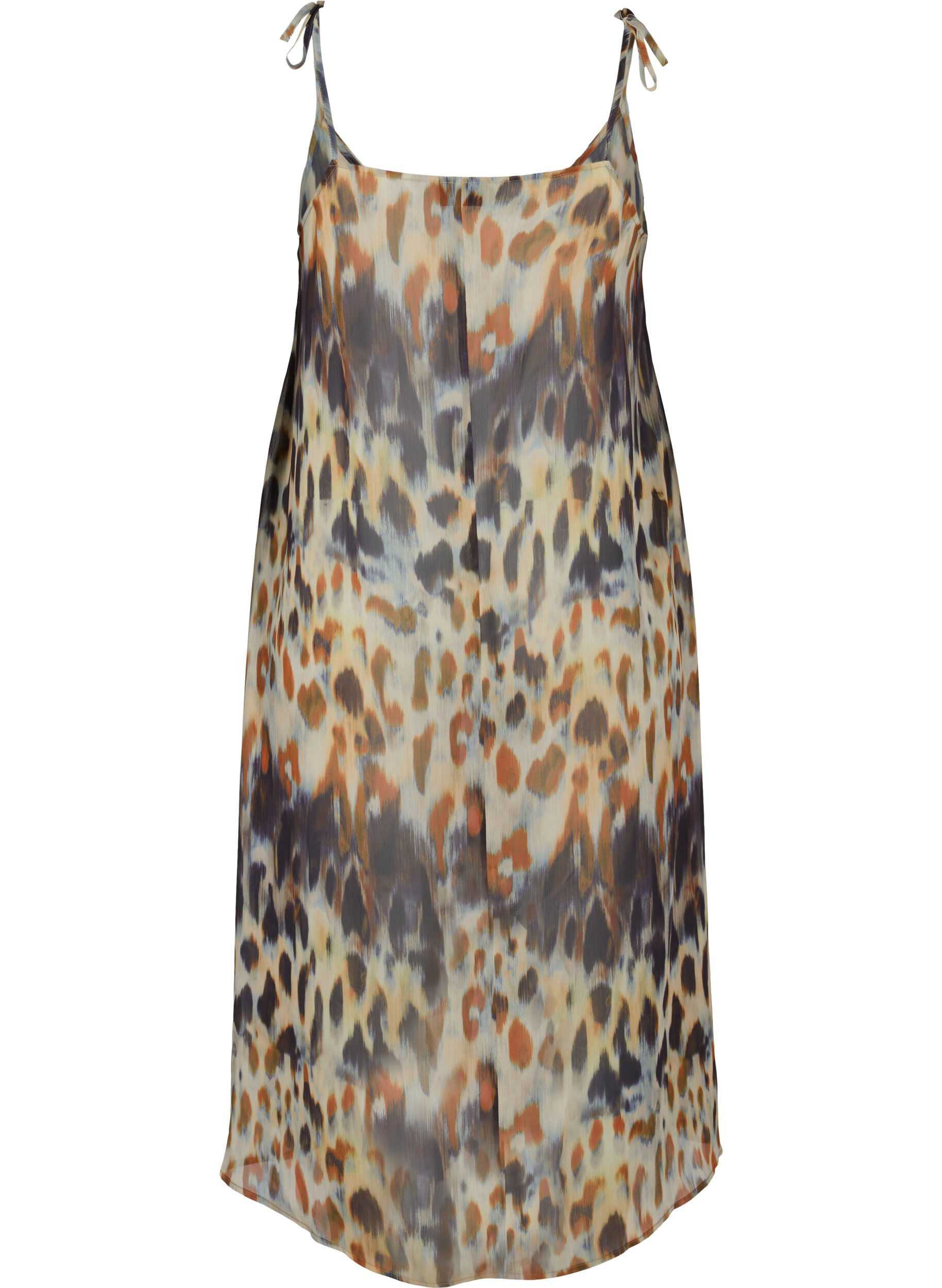 Zizzi Strandkleid mit Leopardenmuster und Tr&auml;ger, Abstract Leopard, Packshot image number 1