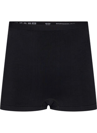Nahtlose Shorts mit regulärem Bund, Black, Packshot image number 0