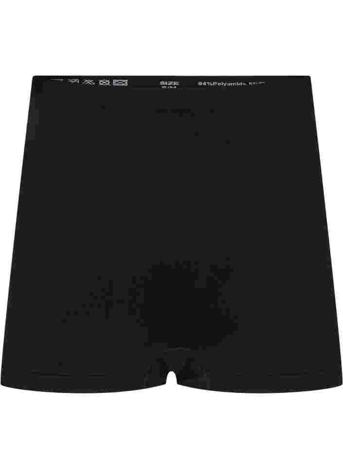 Nahtlose Shorts mit regulärem Bund, Black, Packshot image number 0