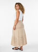 Strickrock mit Lochstickerei, Beige, Model image number 1