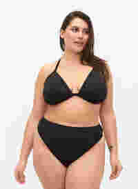 Bikini-Tanga mit normaler Taillenhöhe, Black, Model