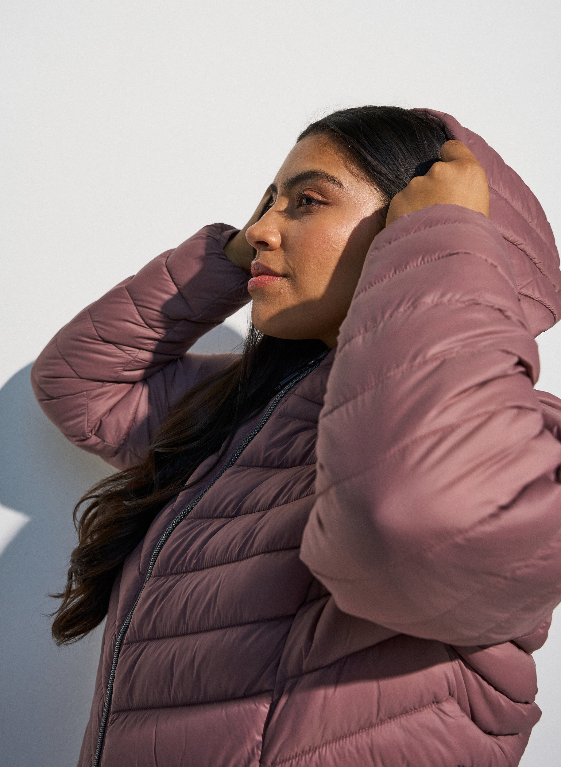 ZizziLeichte Kapuzenjacke, Rot, Model image number 3